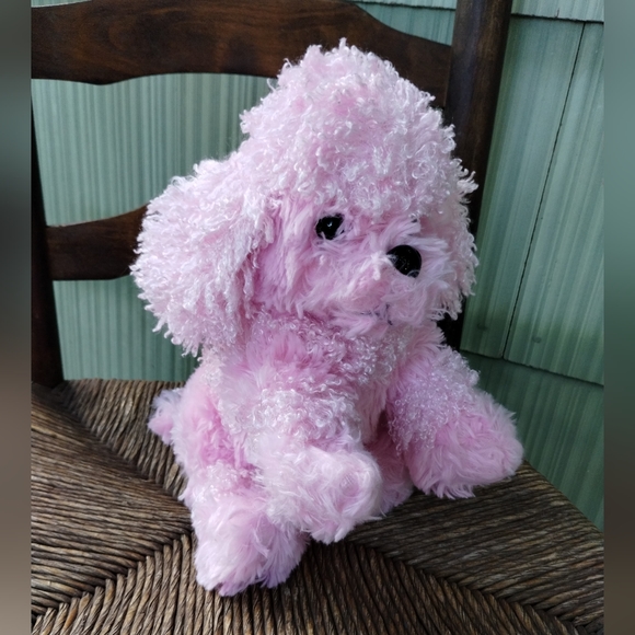 βPink Poodle Dog Puppy Plush Stuffed Animal 12" Rinco Floppy - Picture 2 of 10